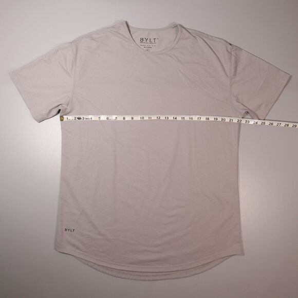 BYLT Drop Cut Gray Short Sleeve Tee Blend Mens XL - Picture 6 of 7